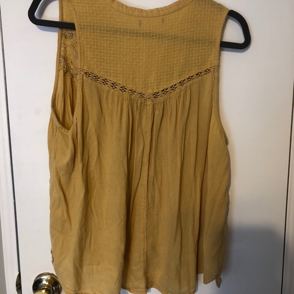 Mustard yellow tank top, American Eagle - Picture 2 of 3